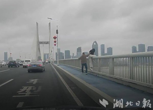 10秒钟生死救援！武汉退役军人长江二桥上救回轻生女孩